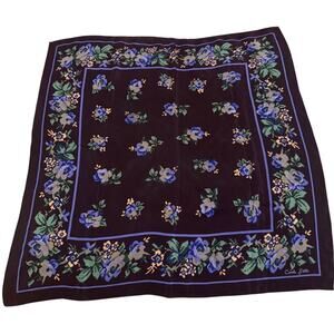 VTG Carol Little 100% Silk Square Scarf – Vintage Designer Print